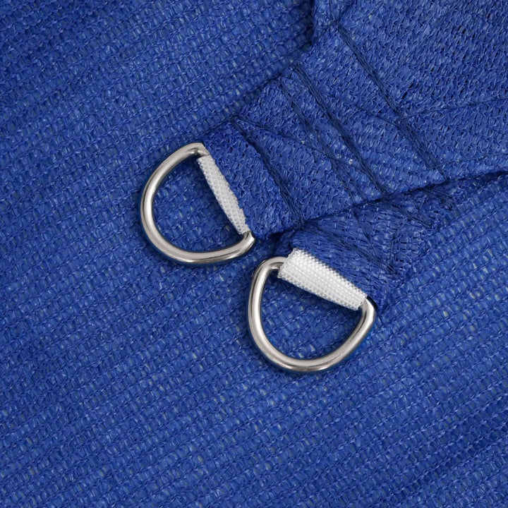 solsejl 3x4 m 160 g/m² rektangulær HDPE blå