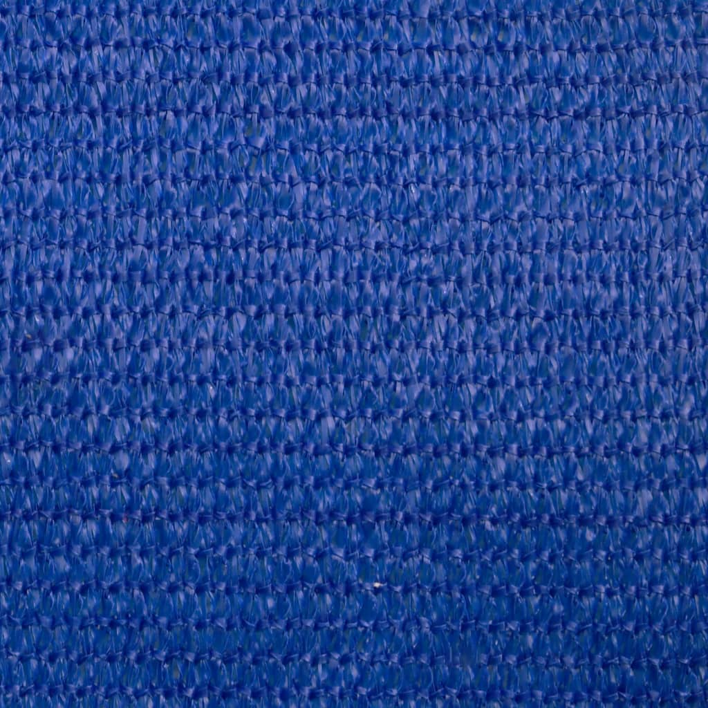 solsejl 3x4 m 160 g/m² rektangulær HDPE blå