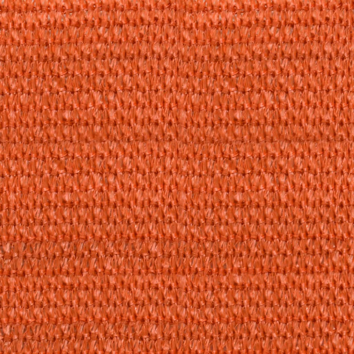 solsejl 3,6x3,6 m 160 g/m² HDPE orange