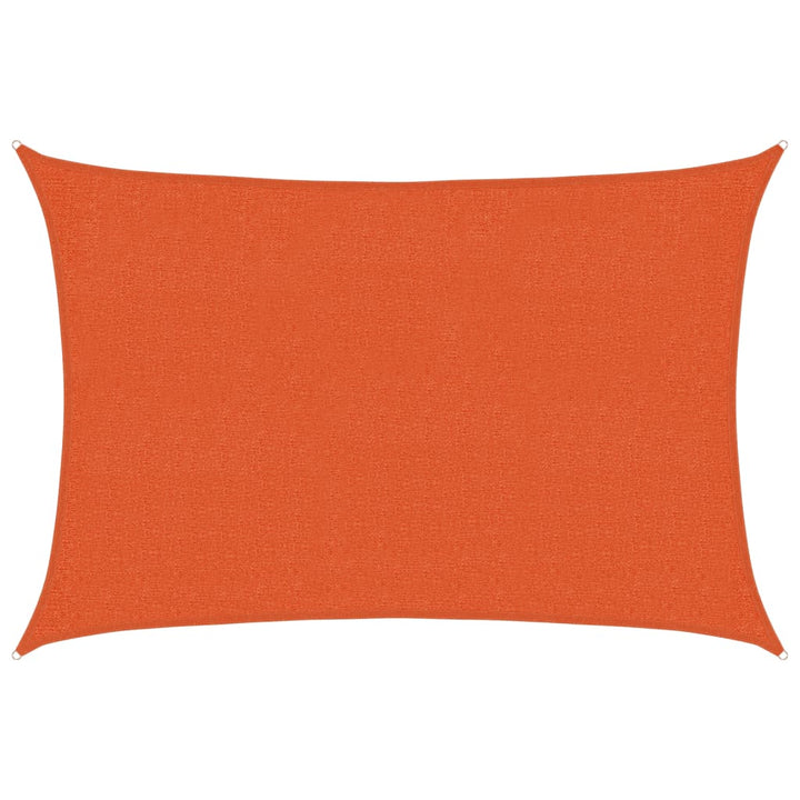 solsejl 2x2,5 m 160 g/m² HDPE orange