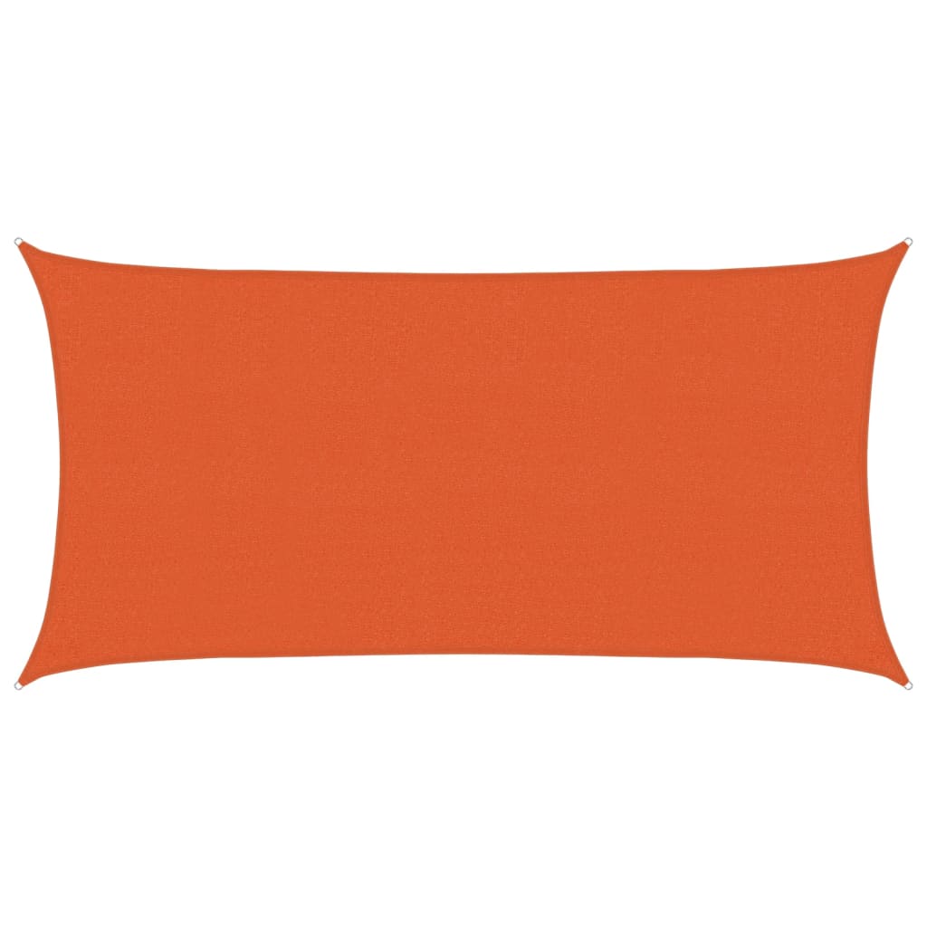 solsejl 2x4 m 160 g/m² HDPE orange