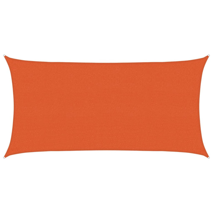 solsejl 2x4 m 160 g/m² HDPE orange