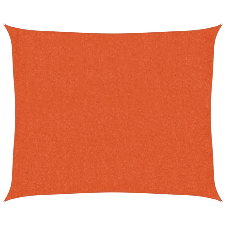 solsejl 2,5x3 m 160 g/m² HDPE orange