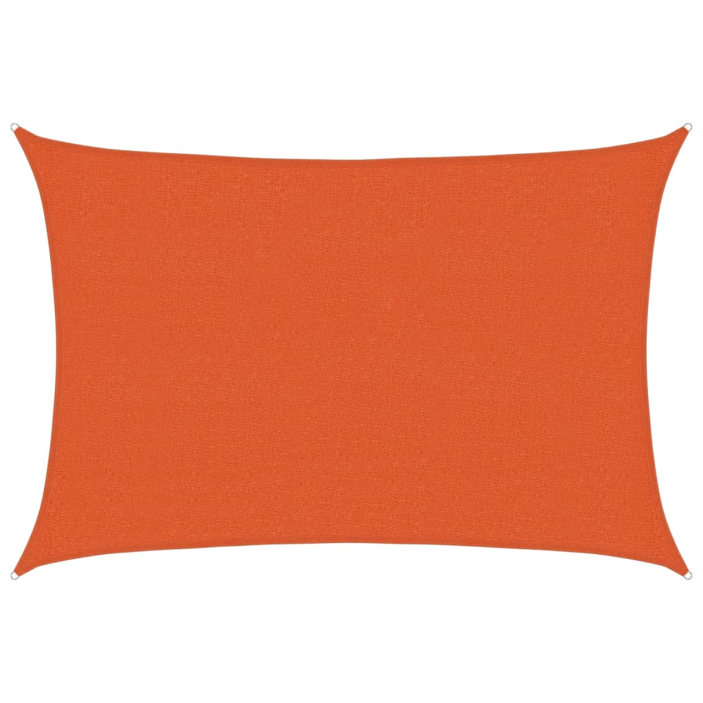 solsejl 2,5x4 m 160 g/m² HDPE orange