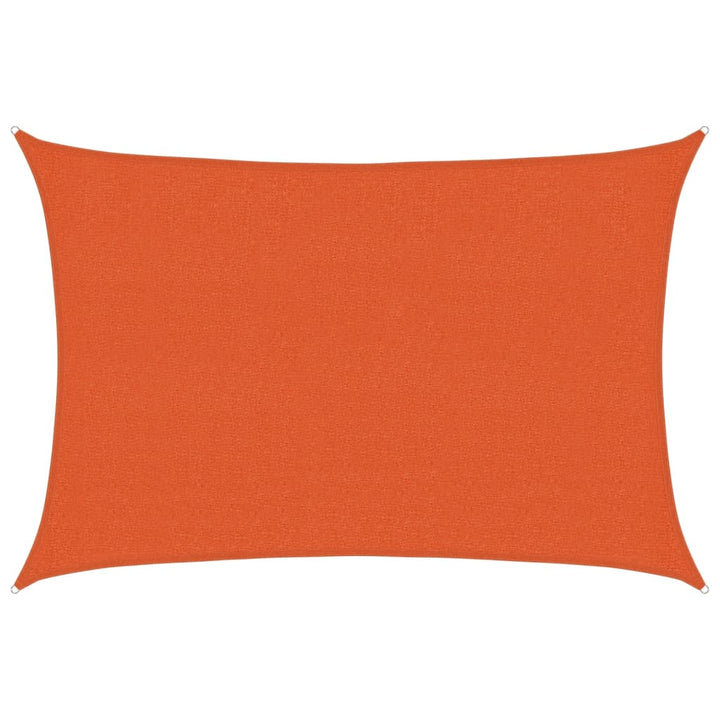 solsejl 2,5x4 m 160 g/m² HDPE orange