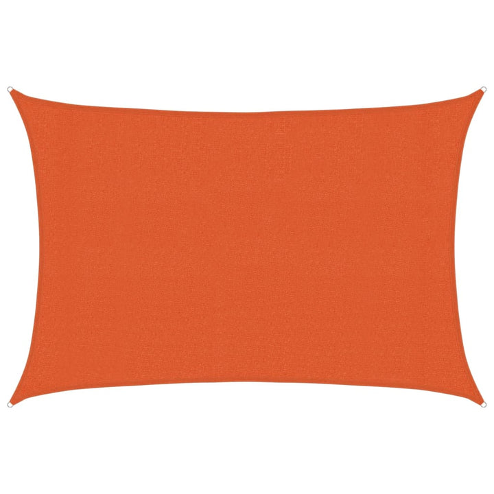 solsejl 3x4 m 160 g/m² HDPE orange
