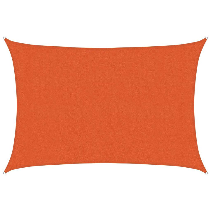 solsejl 3x4,5 m 160 g/m² HDPE rektangulær orange