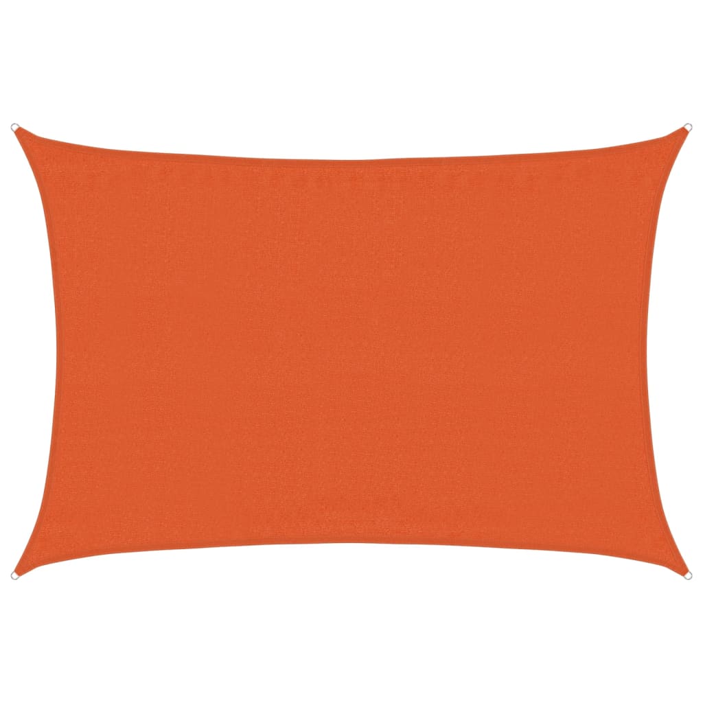 solsejl 160 g/m² 3,5x4,5 m HDPE orange