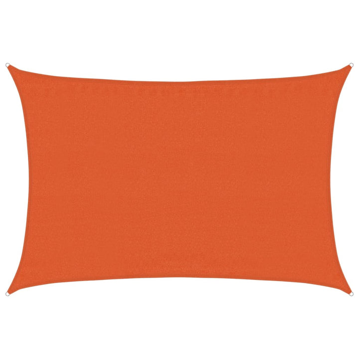 solsejl 160 g/m² 3,5x4,5 m HDPE orange