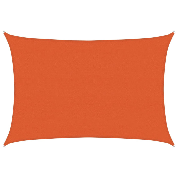 solsejl 160 g/m² 3,5x5 m HDPE orange