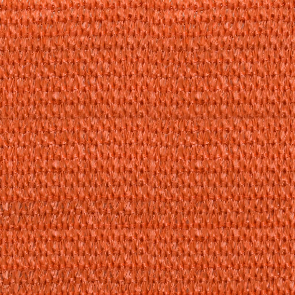 solsejl 160 g/m² 3,5x5 m HDPE orange