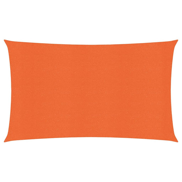 solsejl 4x7 m 160 g/m² HDPE rektangulær orange