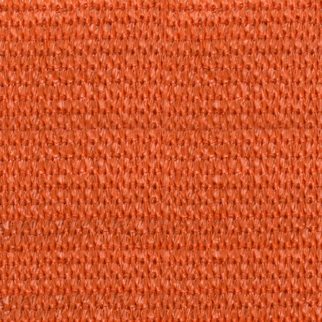 solsejl 5x5x5 m 160 g/m² trekantet HDPE orange
