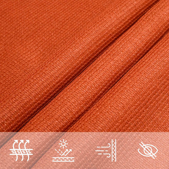 solsejl 3/4x3 m 160 g/m² trapezformet HDPE orange