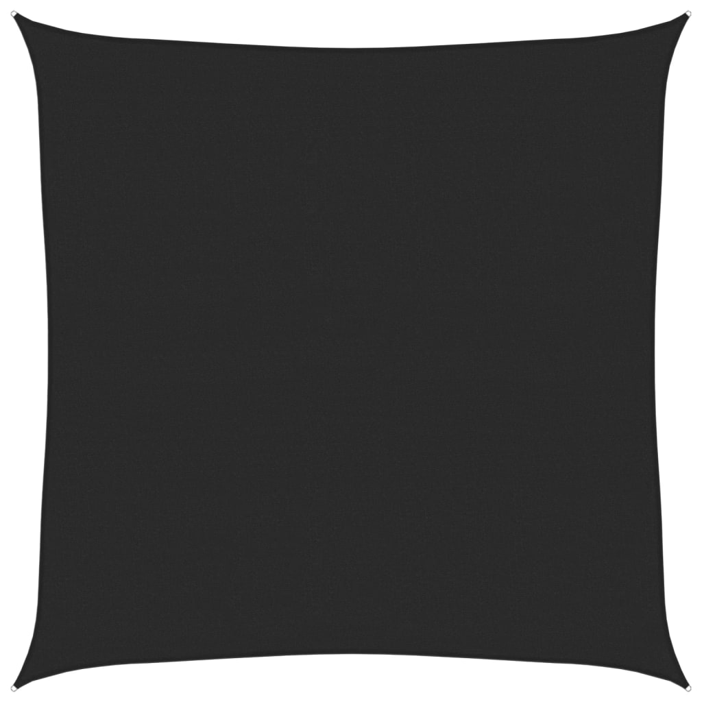 solsejl 4,5x4,5 m 160 g/m² HDPE sort