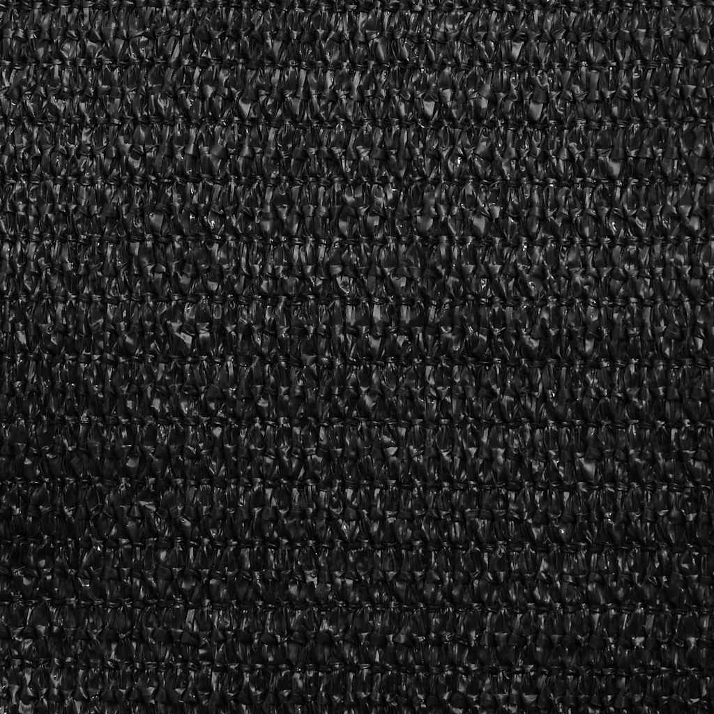 solsejl 2,5x3 m 160 g/m² HDPE sort
