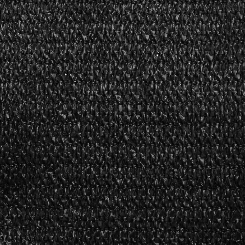 solsejl 2,5x5 m 160 g/m² HDPE sort