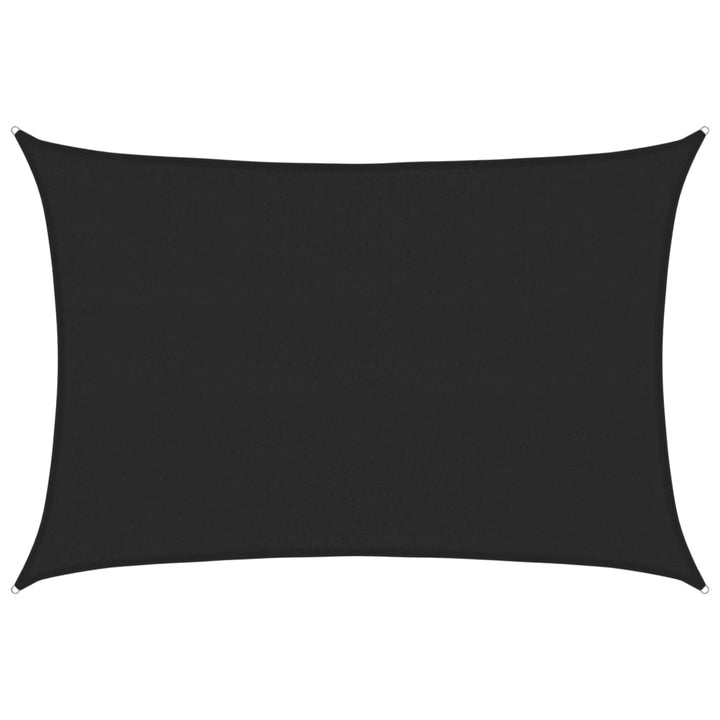 solsejl 3,5x4,5 m HDPE 160 g/m² sort