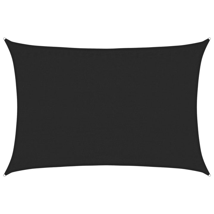 solsejl 160 g/m² 3,5x5 m HDPE sort