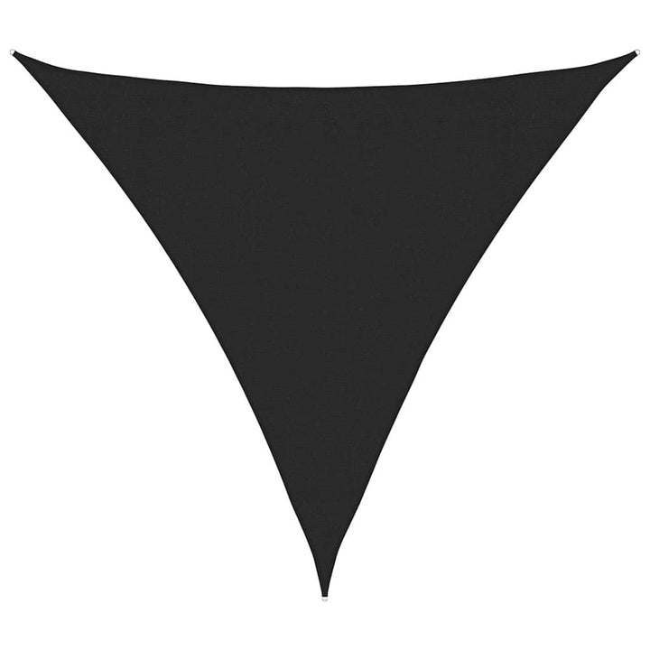 solsejl 160 g/m² 3,6x3,6x3,6 m HDPE sort