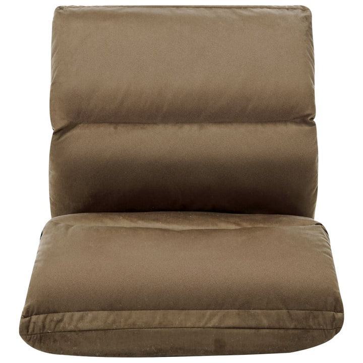 foldbar gulvstol mikrofiber gråbrun
