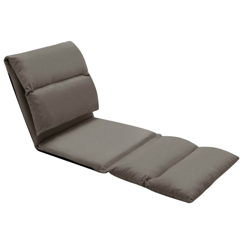 foldbar gulvstol mikrofiber mørkegrå