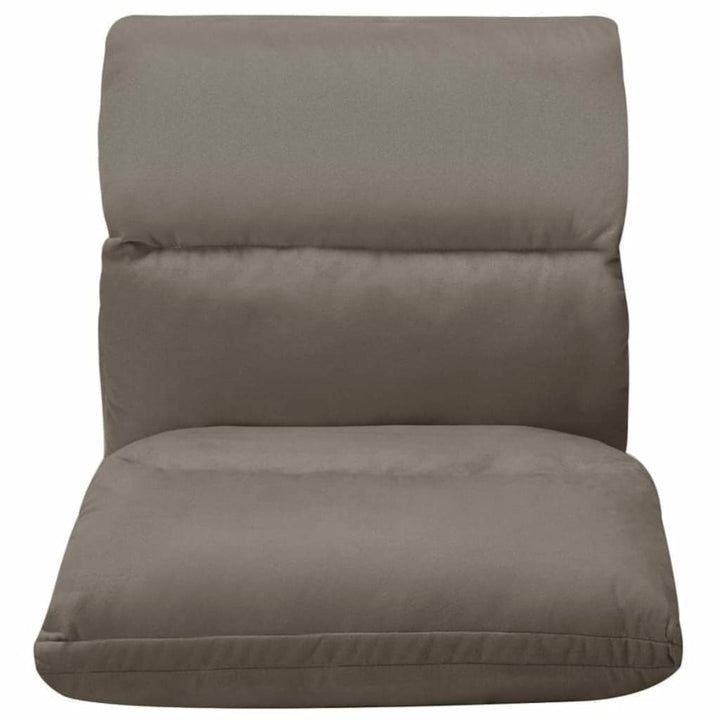 foldbar gulvstol mikrofiber mørkegrå