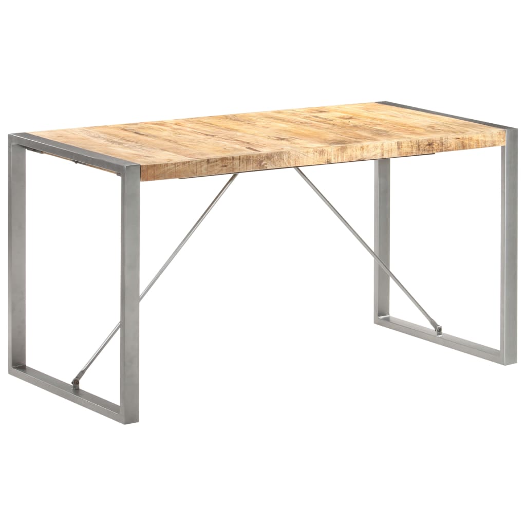 spisebord 140x70x75 cm massivt ru mangotræ