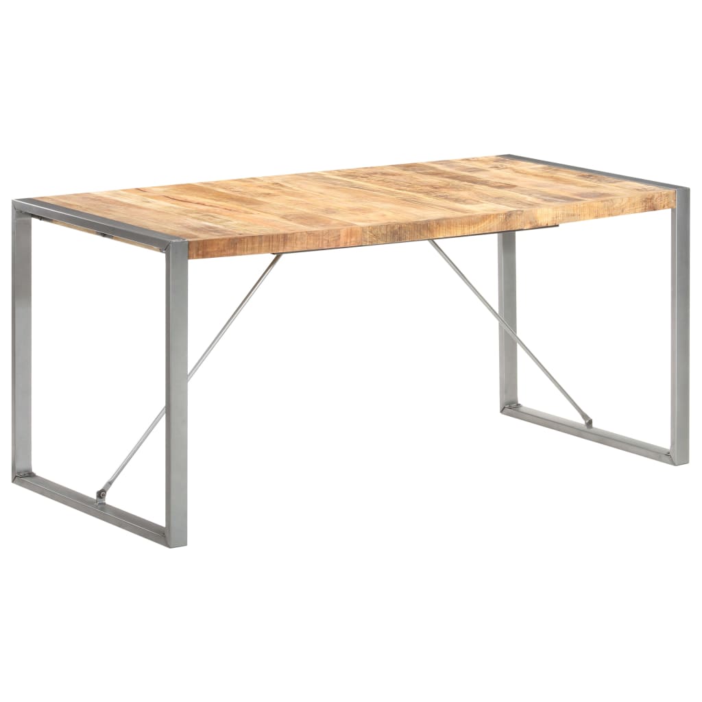 spisebord 160x80x75 cm massivt ru mangotræ