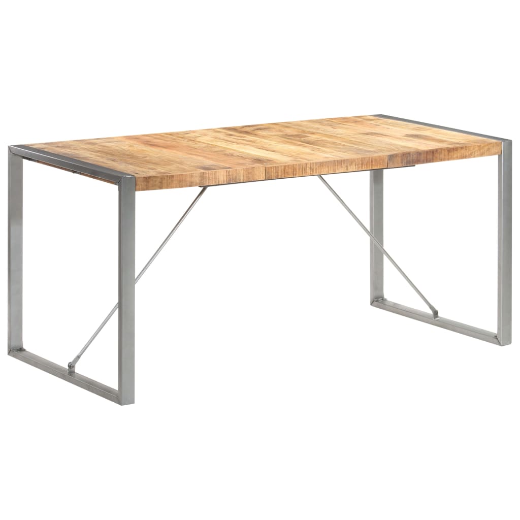 spisebord 160x80x75 cm massivt ru mangotræ
