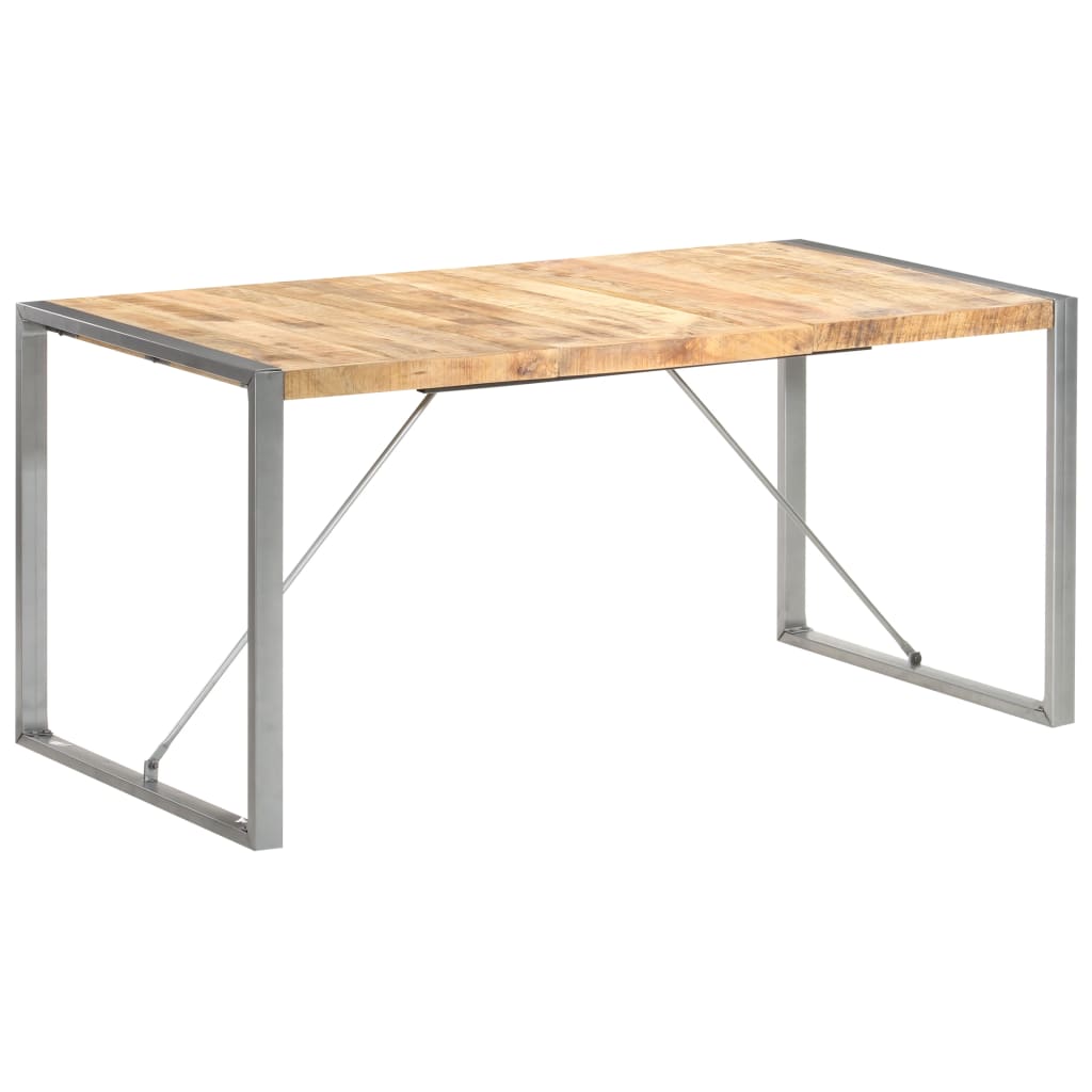 spisebord 160x80x75 cm massivt ru mangotræ