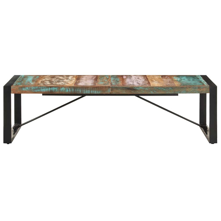 sofabord 140x70x40 cm massivt genbrugstræ