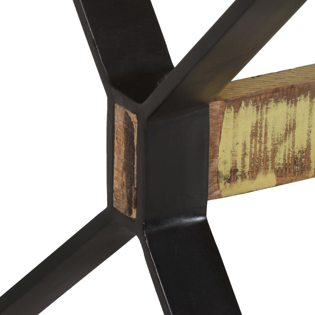 spisebord 160x80x76 cm massivt genbrugstræ