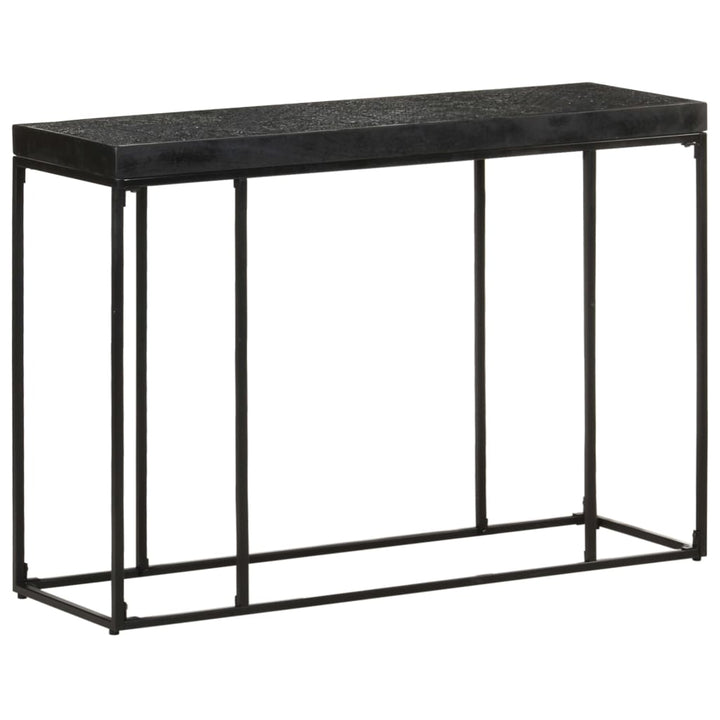 konsolbord 110x35x76 cm massivt akacietræ og mangotræ sort