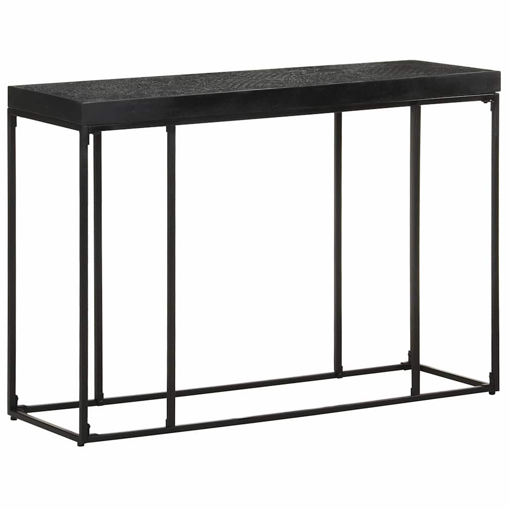 konsolbord 110x35x76 cm massivt akacietræ og mangotræ sort