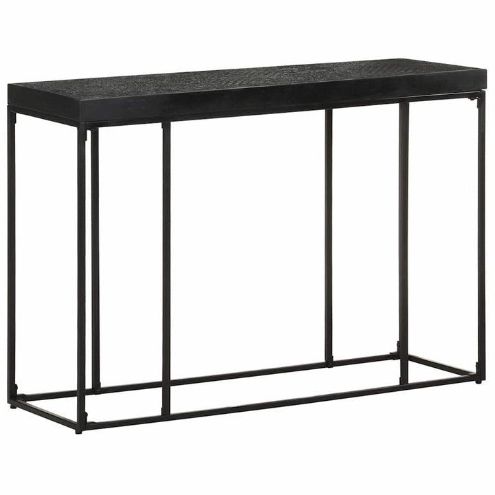 konsolbord 110x35x76 cm massivt akacietræ og mangotræ sort