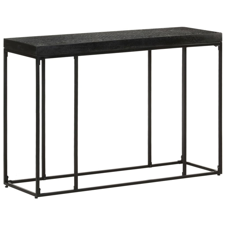 konsolbord 110x35x76 cm massivt akacietræ og mangotræ sort