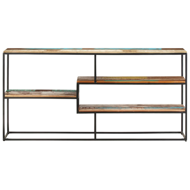 skænk 150x30x75 cm massivt genbrugstræ