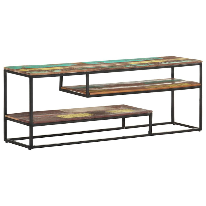 tv-skab 130x30x45 cm massivt genbrugstræ
