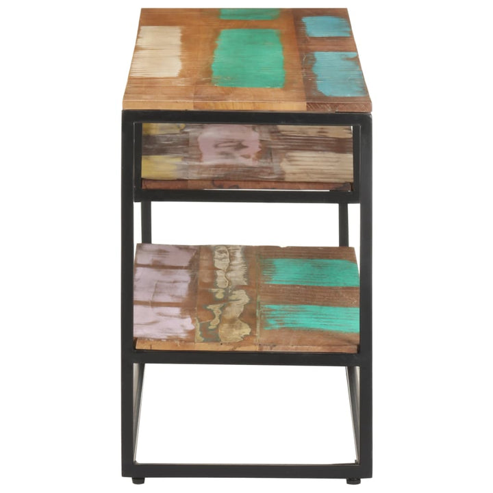 tv-skab 130x30x45 cm massivt genbrugstræ