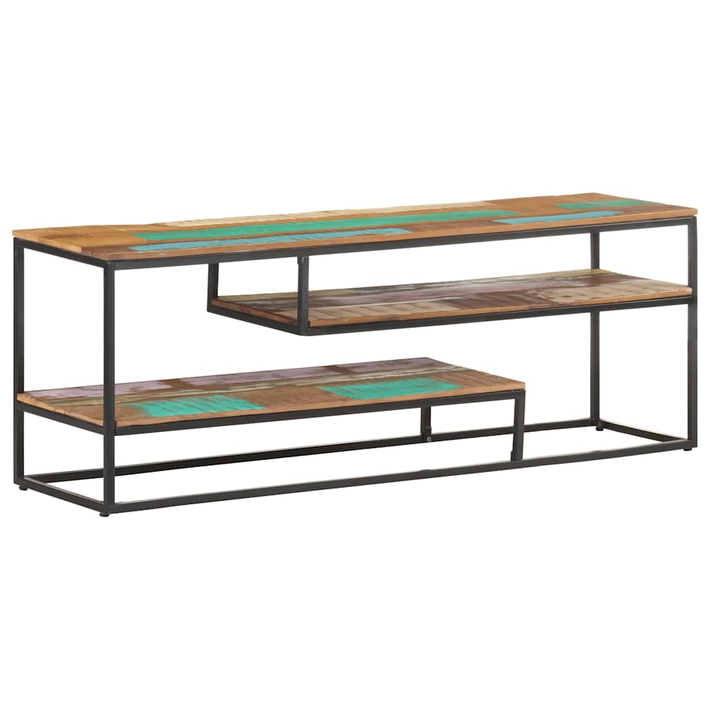 tv-skab 130x30x45 cm massivt genbrugstræ