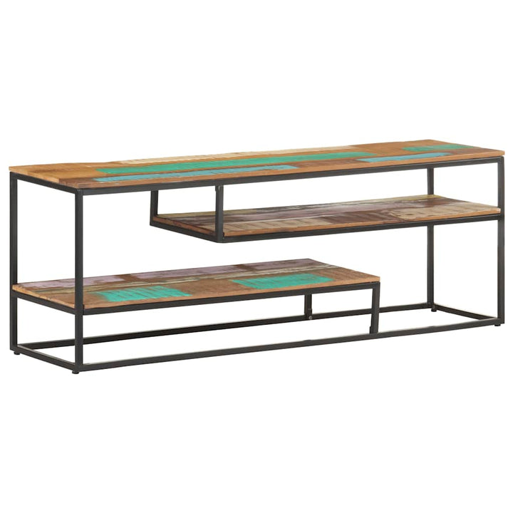 tv-skab 130x30x45 cm massivt genbrugstræ