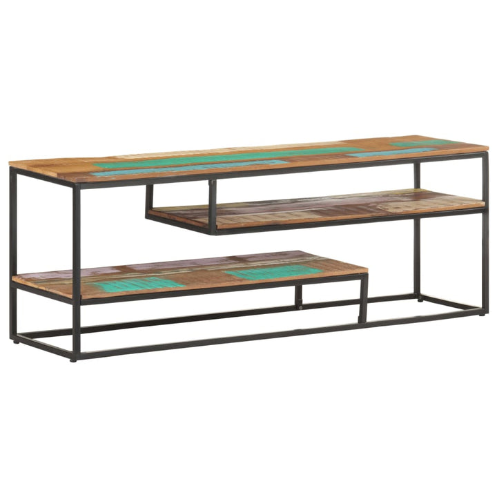 tv-skab 130x30x45 cm massivt genbrugstræ