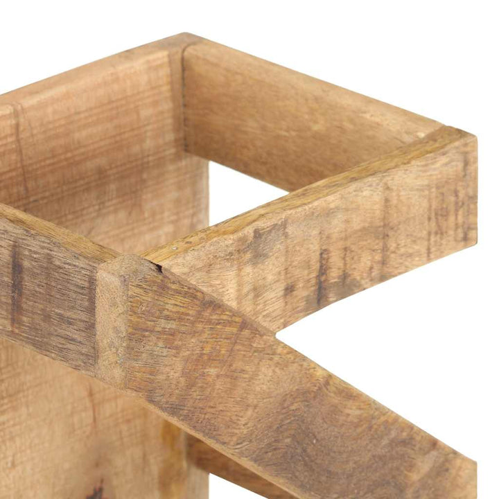 vinreol 5 flasker massivt mangotræ