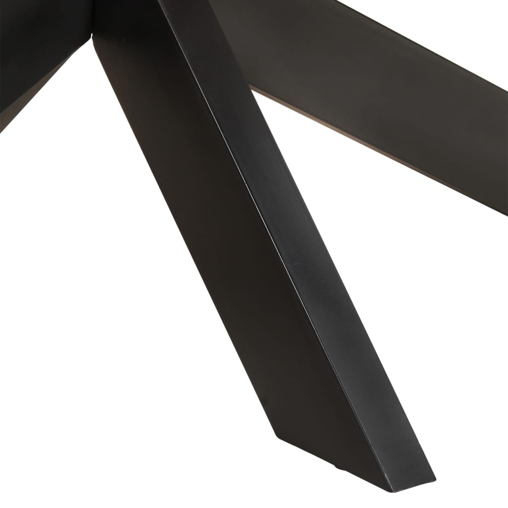 spisebord 200x100x75 cm ovalt massivt genbrugstræ
