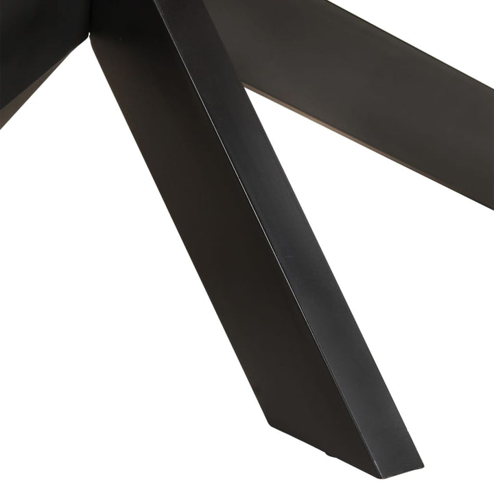 spisebord 200x100x75 cm ovalt massivt genbrugstræ