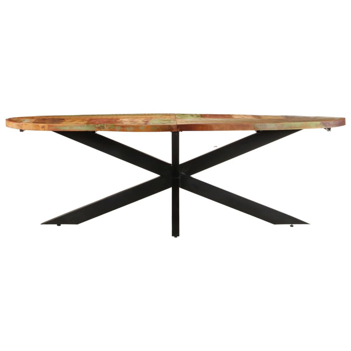 spisebord 240x100x75 cm massivt genbrugstræ