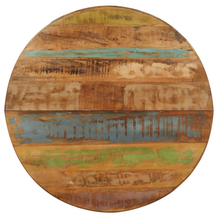 spisebord 100x100x75 cm rundt massivt genbrugstræ