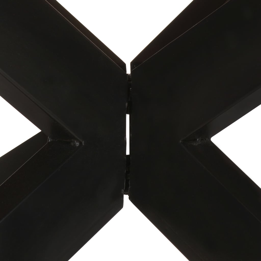 spisebord 175x75 cm rundt massivt genbrugstræ