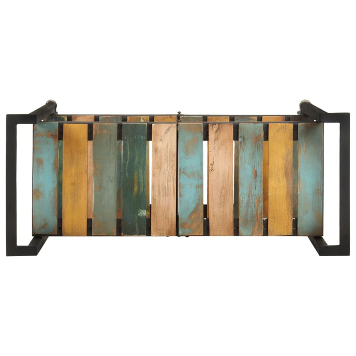 køkkenvogn 87x36x81 cm massivt genbrugstræ
